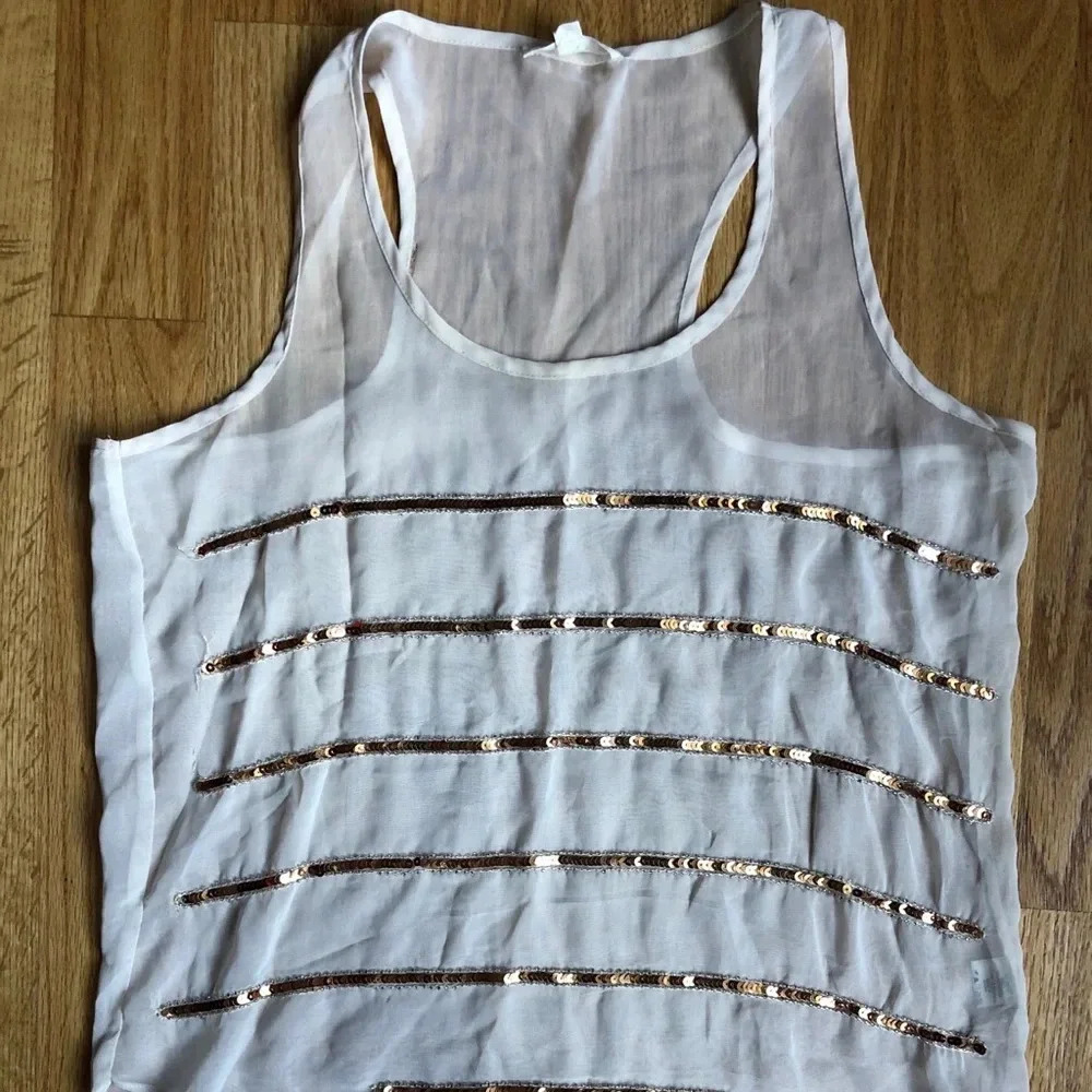 Iris LA Cream Shear Tank